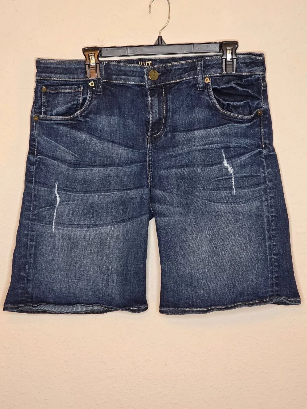 Kut From The Cloth Bermuda Denim Women's Shorts, Size 12 - Picture 1 of 9